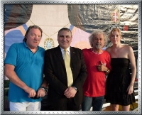 Con Brian Auger, figlia Savannah e Marcello